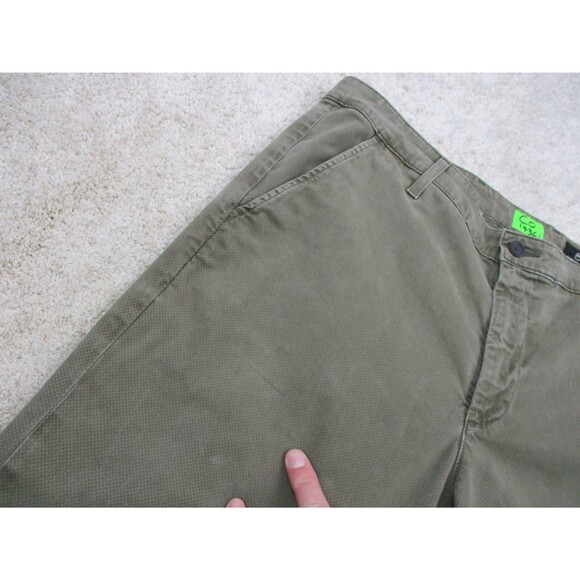 AG Adriano Goldschmied Pants Mens 36 Green Marshall Slim Trousers Chino 36x28 * - Picture 4 of 13